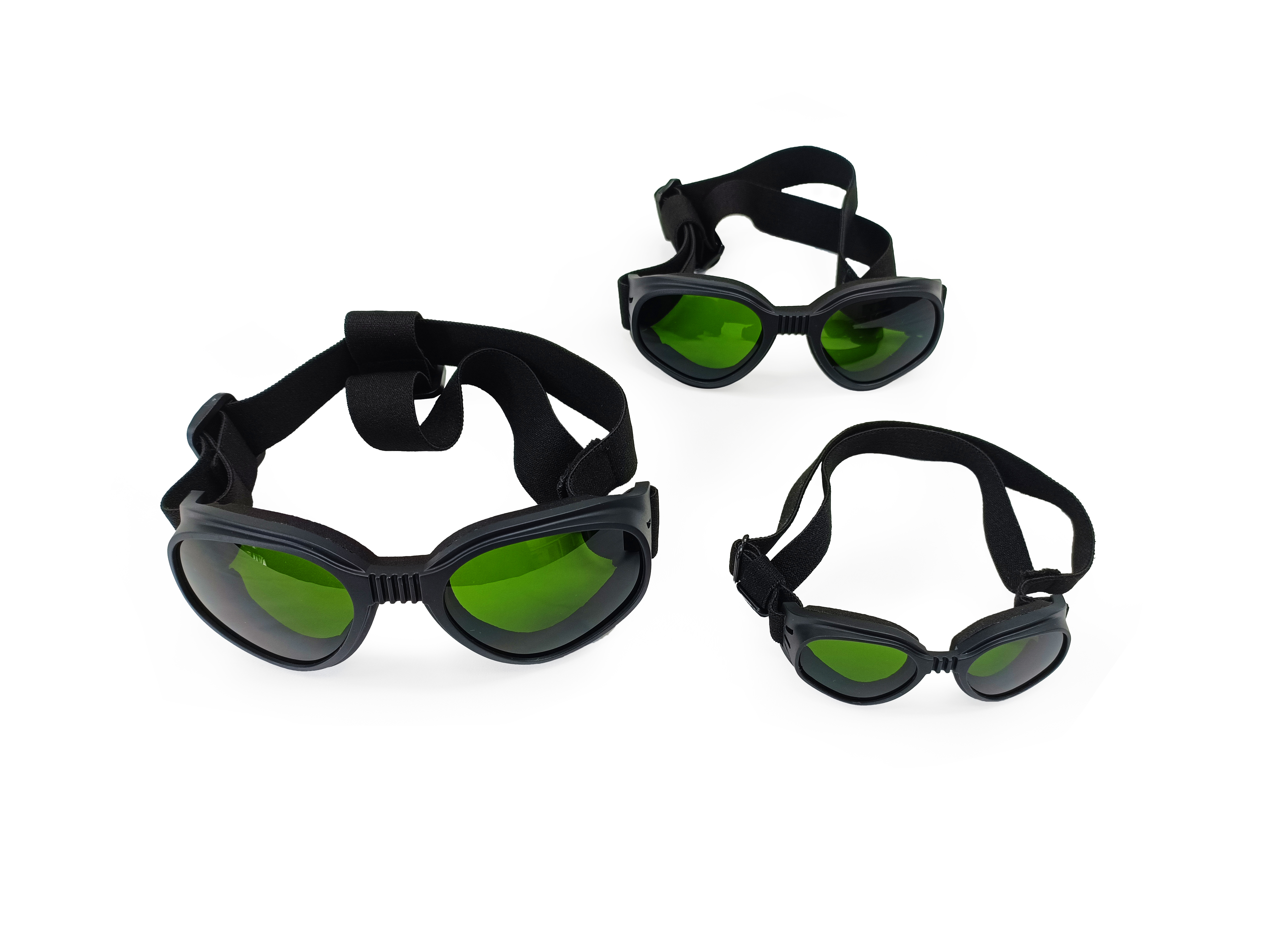 Pet goggles frame and strap detail